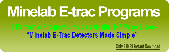 Minelab E-trac Programs